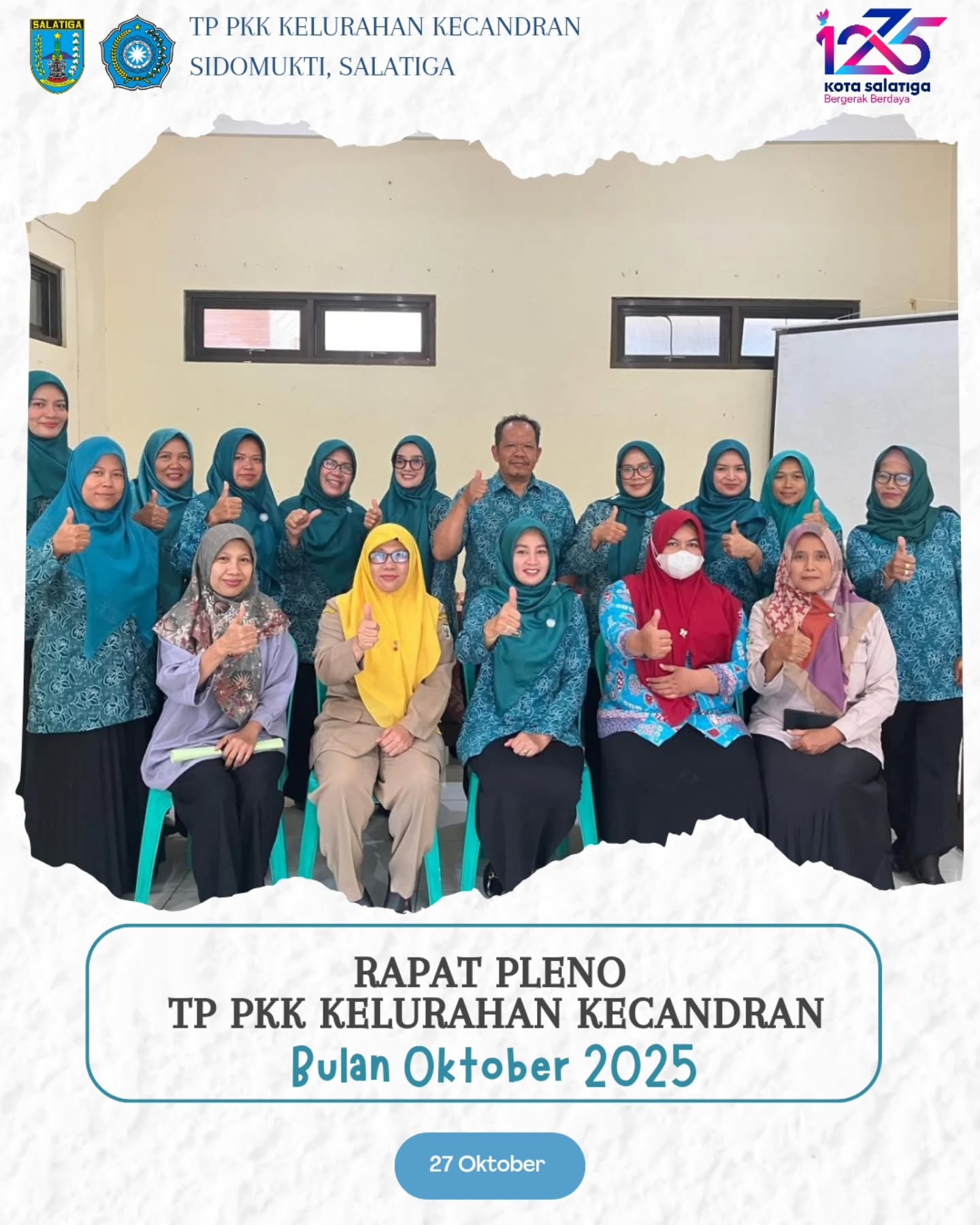 Rapat Pleno TP PKK Kelurahan Kecandran